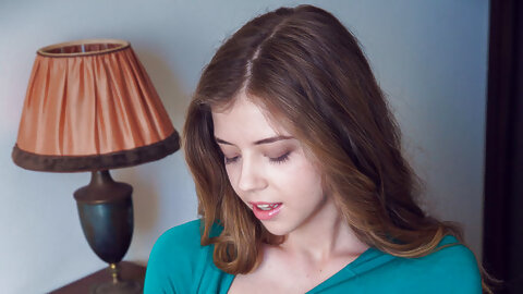 Sweet teen Kay J gets completely naked in a highly tempting fashion