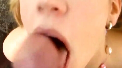 Small light skin teen POV suck off and facial