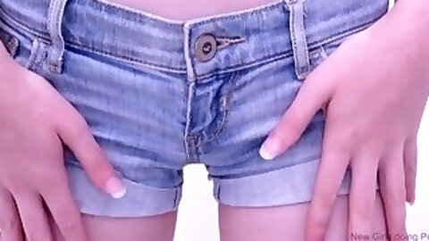 Super Cute 19 Brunette gets asshole fucked in studio