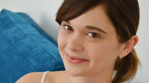 Livia Godiva shows tiny tits and toys her tight slit