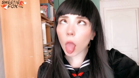 Japanese Student Deep Sucking Dick and had Cowgirl Sex