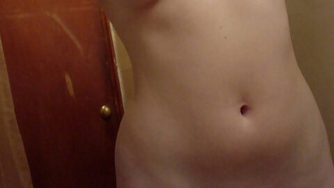 Curly teen spread her legs wide open