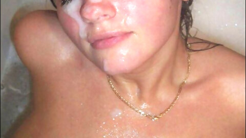 Compilation: Teen Gets Cum On Body (back, Belly, Ass Hole) - Maryvincxxx